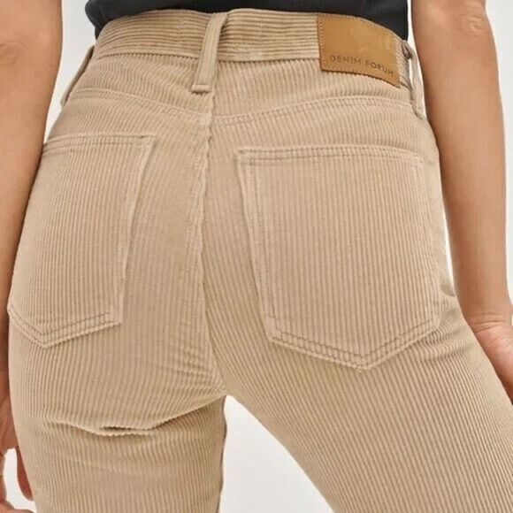 Aritzia Denim Forum Corduroy Yoko High Rise Slim Pants - Picture 5 of 10